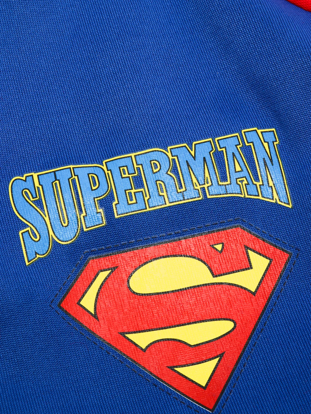 Синий толстовка "Superman" с капюшоном, для собак и кошек