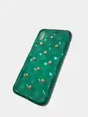 Зеленый защитный силиконовый чехол для iphone Xr прозрачный