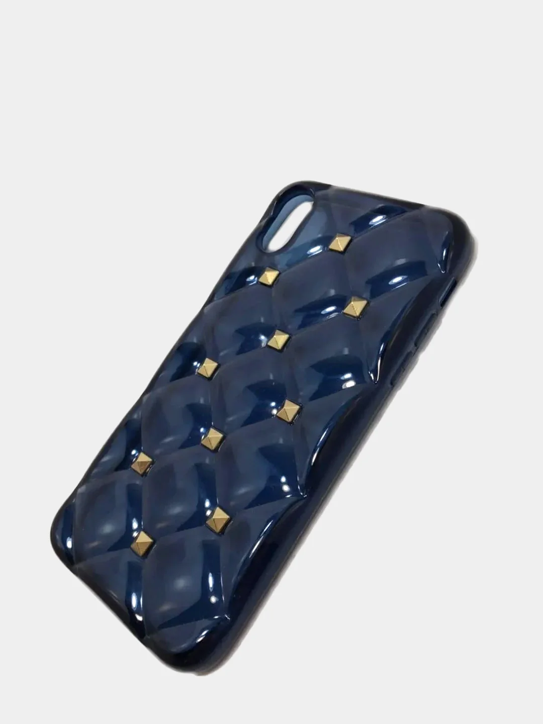 Синий защитный силиконовый чехол для iphone Xr прозрачный