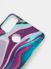 Индиго чехол Huawei Honor 9X Lite, Honor 8X, Хонор 8Х, силиконовый с мраморным рисунком