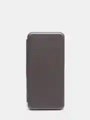 Серебряный чехол книжка Samsung A03S/A037F горизонтальная на магните