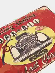 Аметистовый винтажные жестяные таблички "Garage"