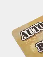 Багровый винтажные жестяные таблички "Auto"