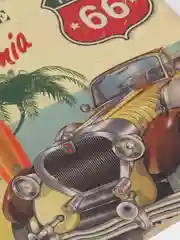 Бордовый винтажные жестяные таблички "Auto"