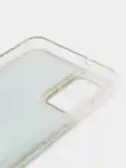 Лайм чехол Samsung Galaxy A02s, Галакси А02с силиконовый переливающийся жидкий с блестками