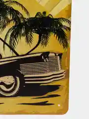 Белый винтажные жестяные таблички "Auto"