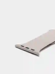 Серебряный ремешок, силиконовый, цветной, для Apple Watch, 38, 40, 42, 44, 45, 49 мм