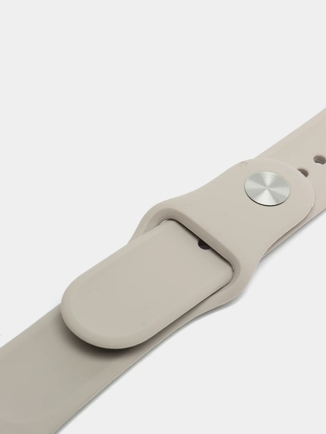 Серебряный ремешок, силиконовый, цветной, для Apple Watch, 38, 40, 42, 44, 45, 49 мм