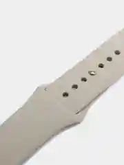 Серебряный ремешок, силиконовый, цветной, для Apple Watch, 38, 40, 42, 44, 45, 49 мм