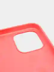 Кораллово-розовый чехол Silicone Case для iPhone 13 Pro с закрытым низом