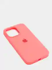 Кораллово-розовый чехол Silicone Case для iPhone 13 Pro с закрытым низом