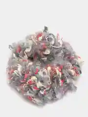 Серый резинка для волос, объемная, из меланжевой пряжи