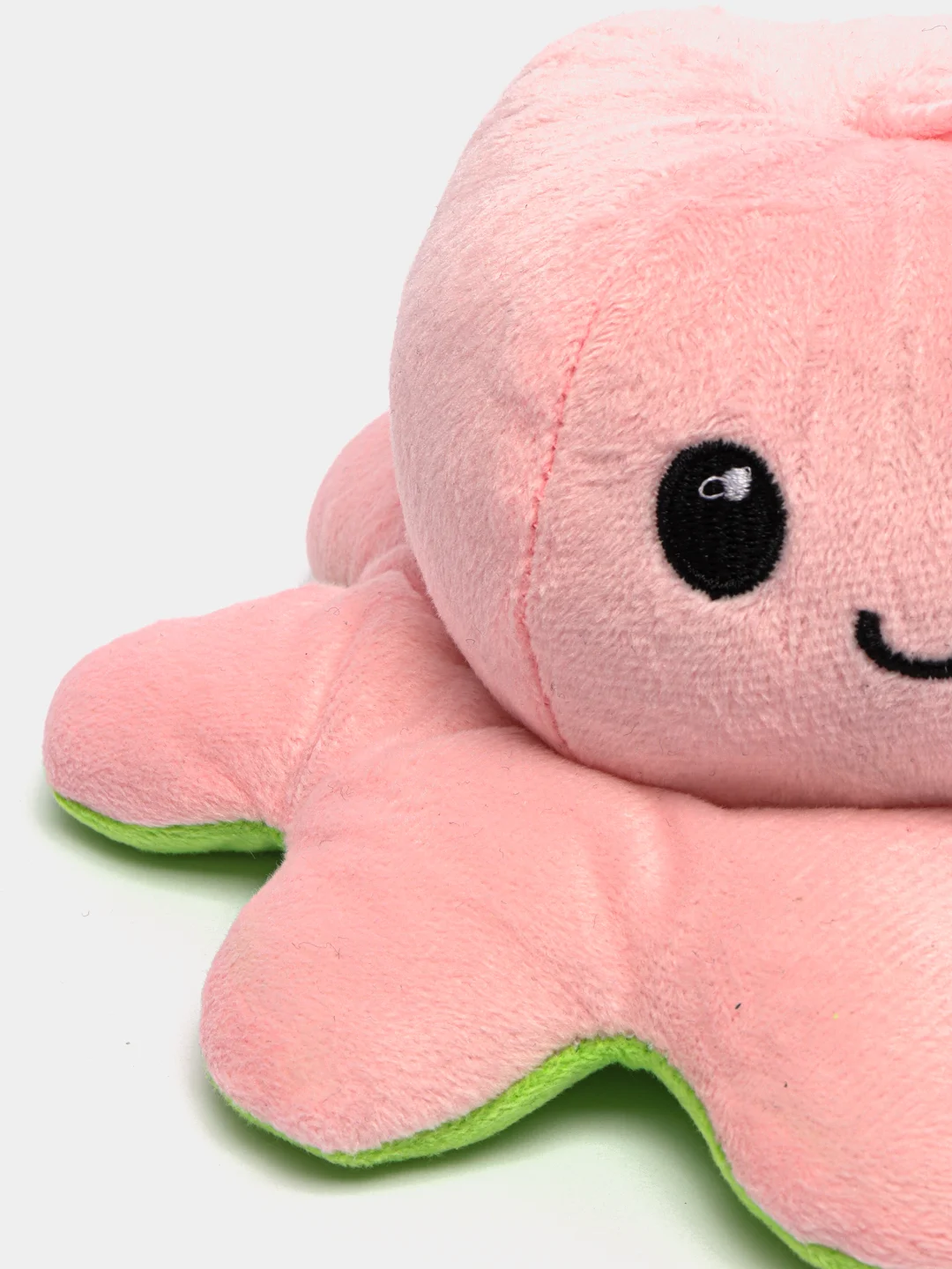 Розовый мягкая игрушка Осьминог-перевертыш, двухсторонний,  20 см