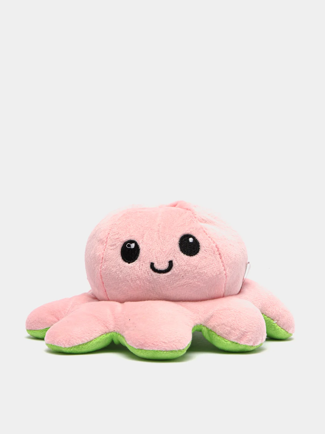 Розовый мягкая игрушка Осьминог-перевертыш, двухсторонний,  20 см