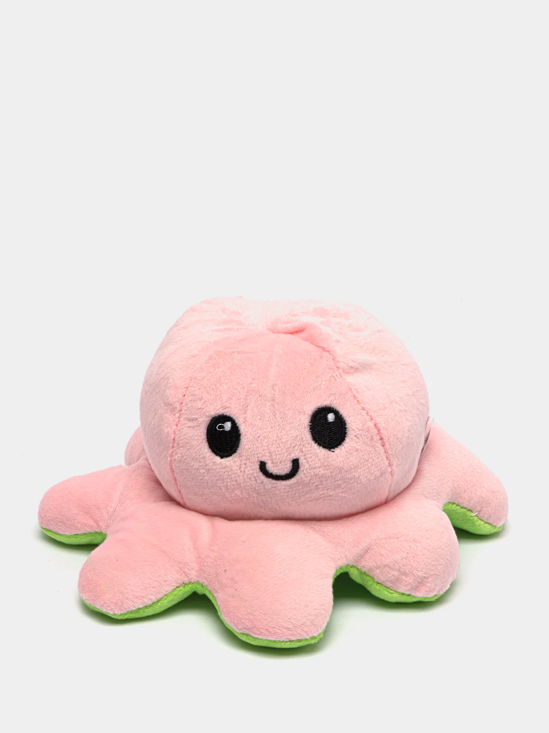 Розовый мягкая игрушка Осьминог-перевертыш, двухсторонний,  20 см