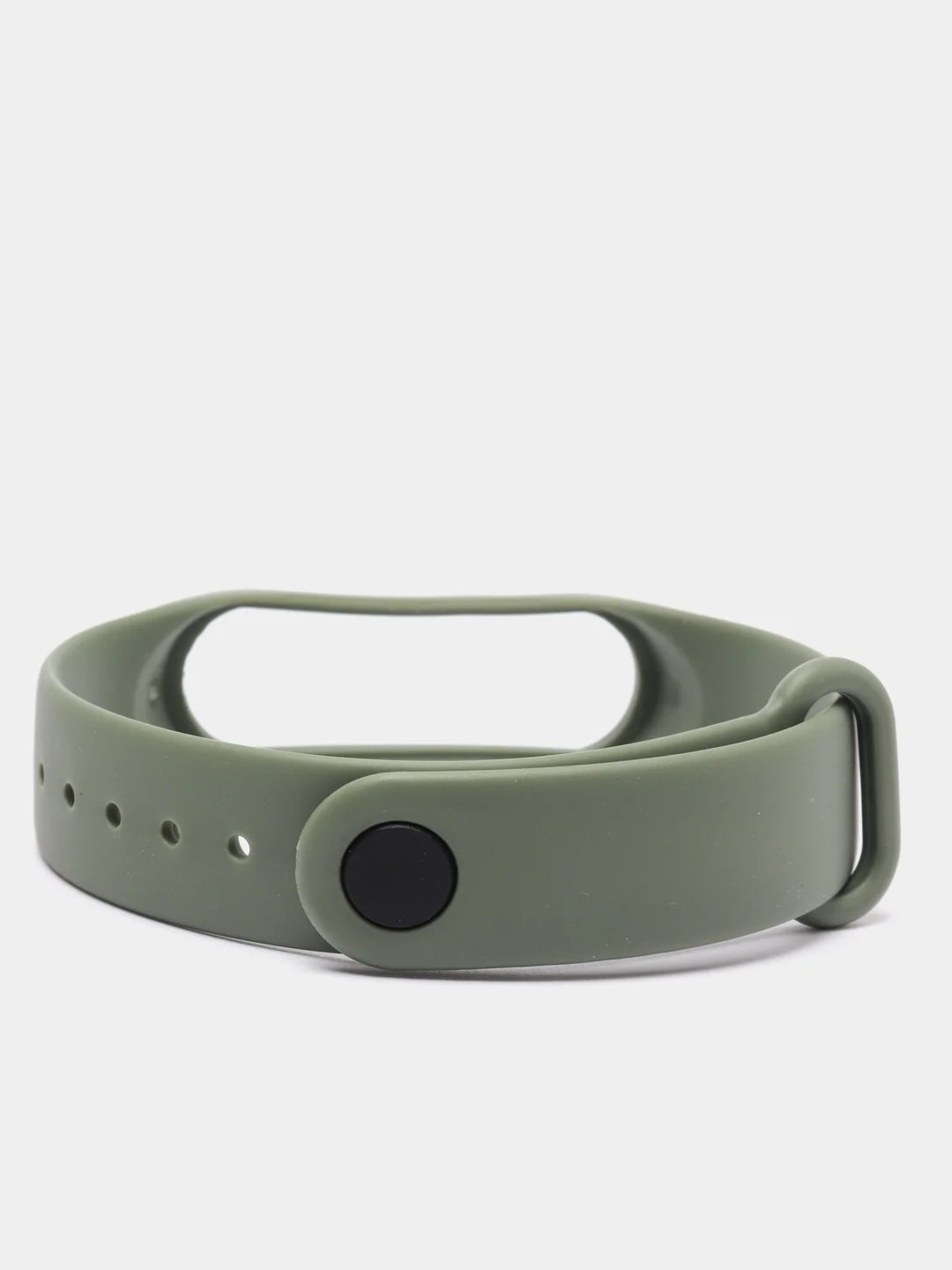 Хаки силиконовый ремешок Xiaomi Mi Band 3, Mi Band 4 (Сяоми Ми Бэнд 3, Ми Бэнд 4)