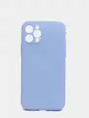 Сиреневый чехол с бархатом внутри и вырезами под защиты камеры Iphone 12 PRO