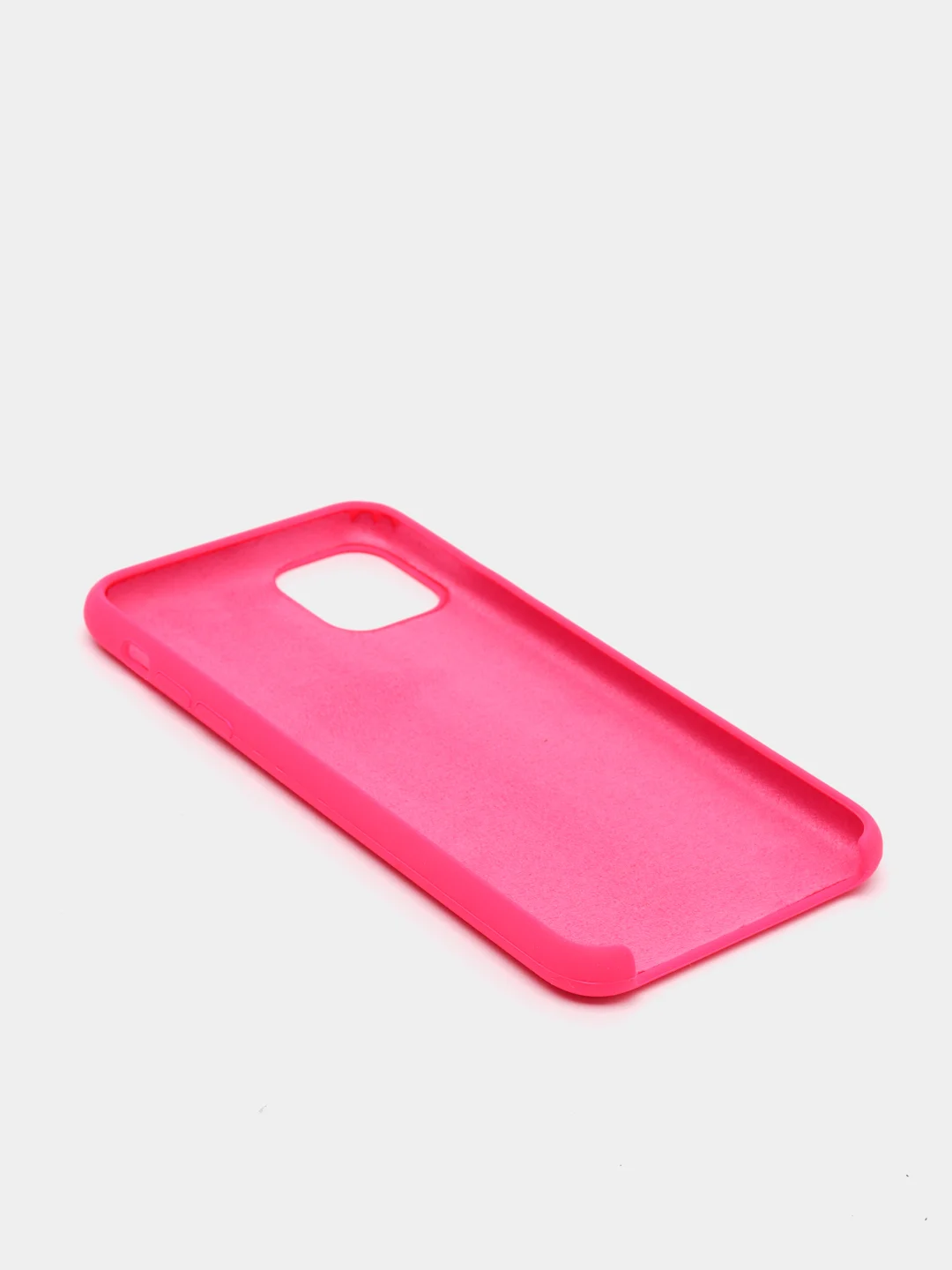 Фуксия чехол с бархатом внутри и защитой камеры Iphone 11 PRO MAX