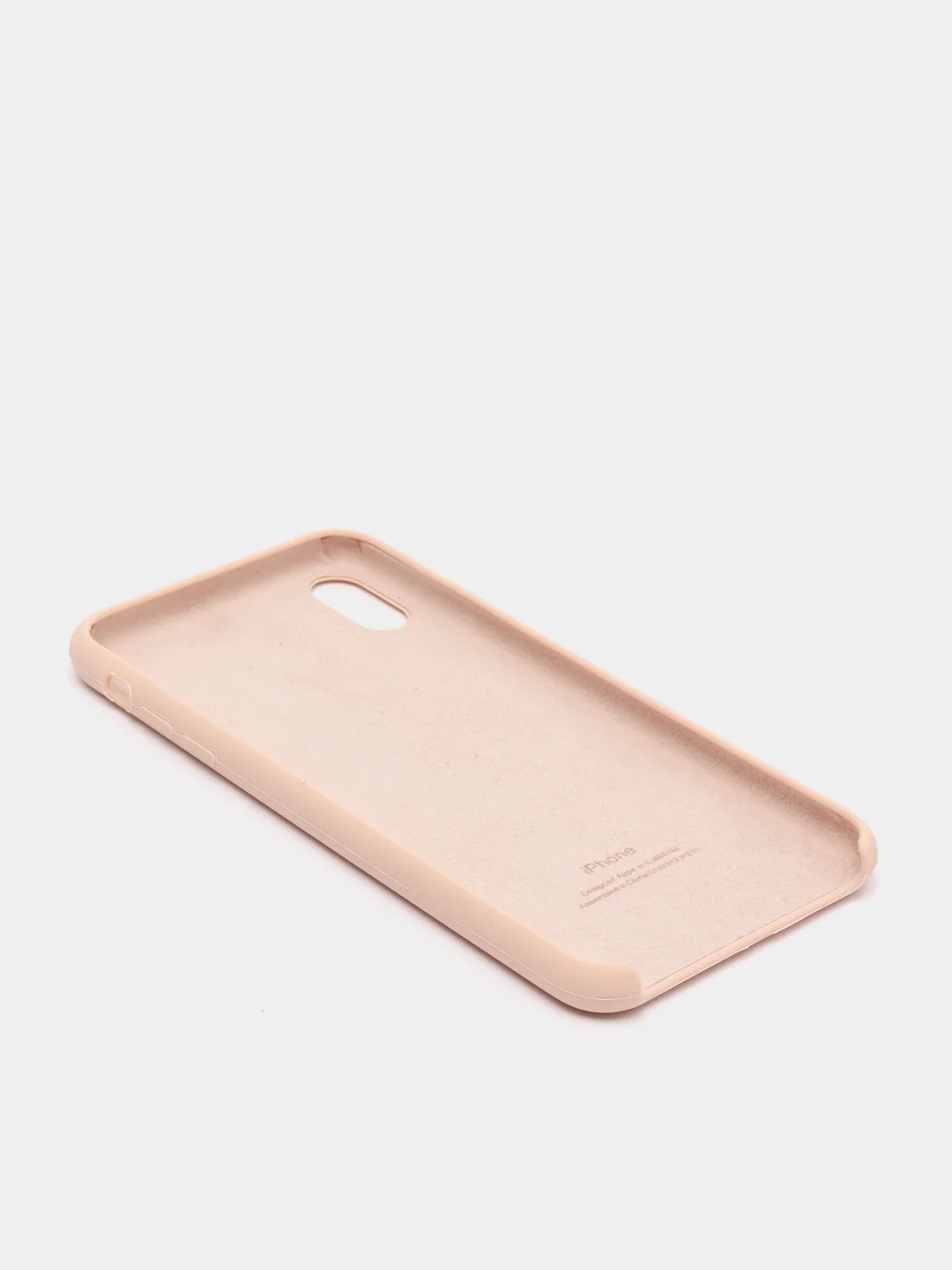Кремовый чехол с бархатом внутри IPhone XS MAX