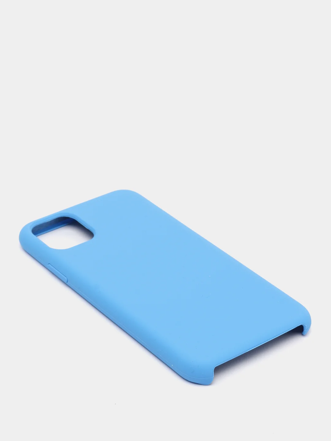Светло-синий чехол с бархатом внутри и защитой камеры Iphone 11 PRO MAX
