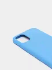 Светло-синий чехол с бархатом внутри и защитой камеры Iphone 11 PRO MAX