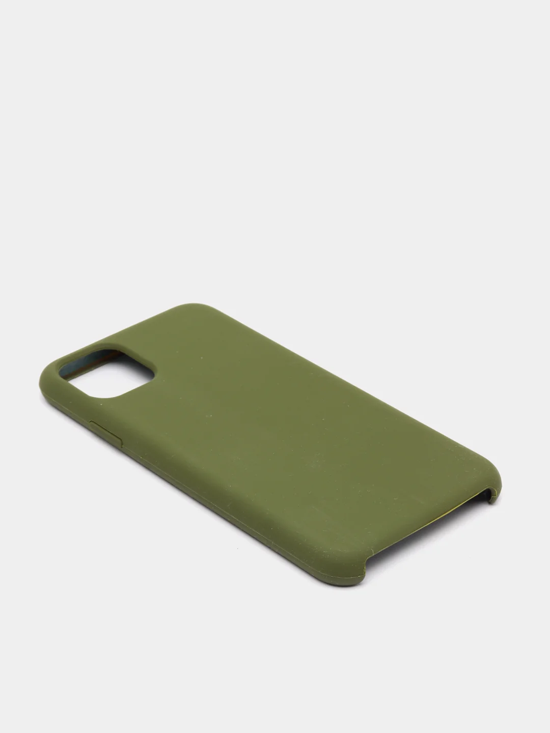Оливковый чехол с бархатом внутри и защитой камеры Iphone 11 PRO MAX