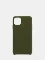 Оливковый чехол с бархатом внутри и защитой камеры Iphone 11 PRO MAX