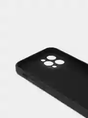 Черный чехол с бархатом внутри и вырезами под защиты камеры Iphone 12 PRO