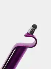 Фиолетовый гелевая ручка - стилус с держателем смартфона