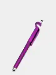 Фиолетовый гелевая ручка - стилус с держателем смартфона