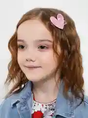 Розовый заколки клик-клак для волос с пайетками зведа сердце бабочка