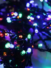 Гирлянда штора занавес светодиодная 144 разноцветных LED лампочек, 1,8м*1м электрогирлянда