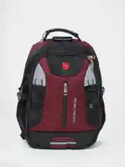 Багровый рюкзак мужской с USB, чехлом, кодовым замком