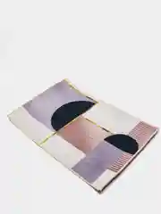 Коралловый меланж безворсовый прикроватный коврик