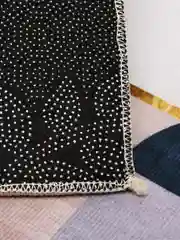 Коралловый безворсовый прикроватный коврик