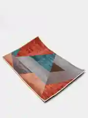 Коралловый безворсовый прикроватный коврик