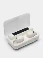Белый беспроводные наушники TWS F9-5C с повербанком (PowerBank)