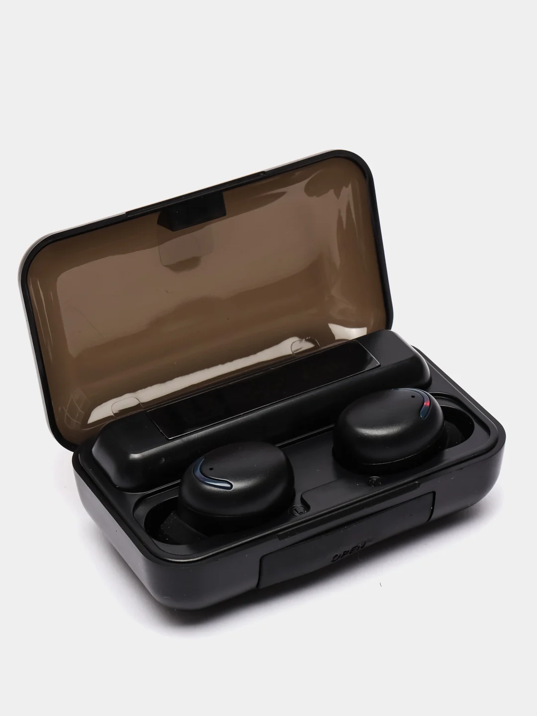 Белый беспроводные наушники TWS F9-5C с повербанком (PowerBank)