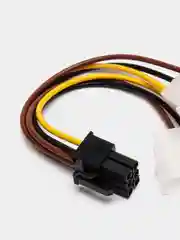 Переходник для видеокарты с 2 molex 4 pin на 6 pin / Кабель питания видеокарты