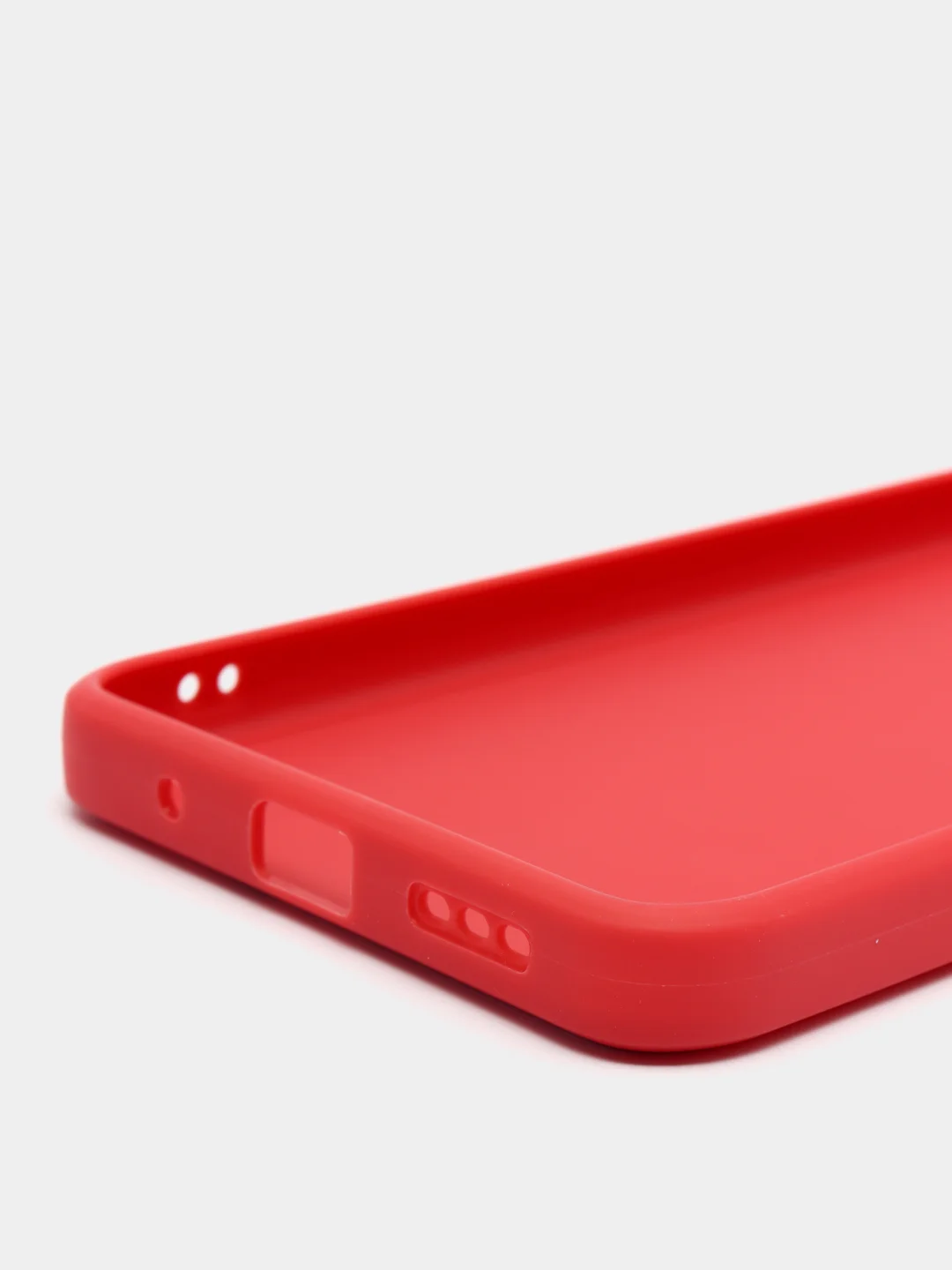 Красный чехол силиконовый с акварельным принтом и защитой камеры для Xiaomi Poco M3 Pro (редми)