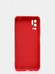 Красный чехол силиконовый с акварельным принтом и защитой камеры для Xiaomi Poco M3 Pro (редми)