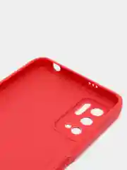 Красный чехол силиконовый с акварельным принтом и защитой камеры для Xiaomi Poco M3 Pro (редми)