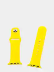 Желтый силиконовый ремешок для Apple Watch 4, 5, 6, 7, 8, SE на 38/42/40/44/41/45