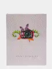 Бордовый фотоальбом на 100 фотографий, 10*15 см