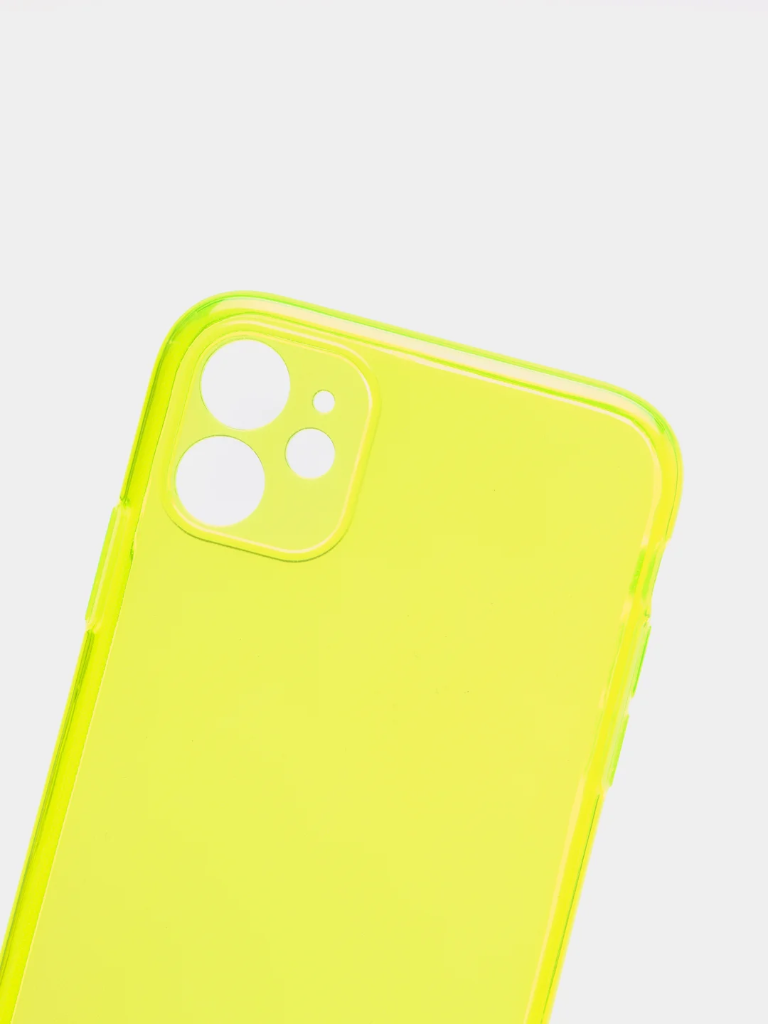 Желтый силиконовый чехол для iPhone 11, iPhone 12