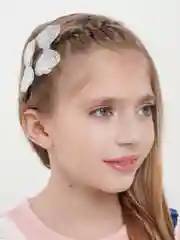 Золотой бант для волос, на зажиме