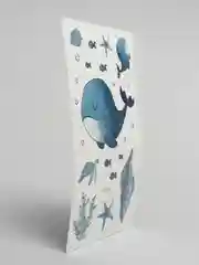 Голубой татуировки детские  мультяшные, принцессы, русалки 12*7,5 см