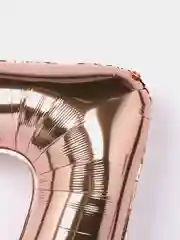 Шар цифра "7", красное золото, 40 х 102 см, 1 штука