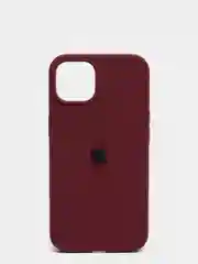 Тёмно-бордовый чехол Silicone Case для iPhone 13 с закрытым низом