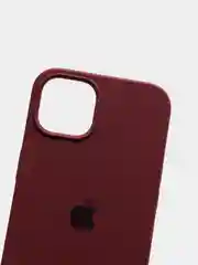Тёмно-бордовый чехол Silicone Case для iPhone 13 с закрытым низом